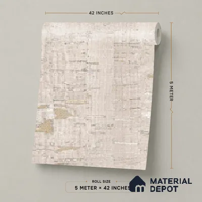 81279-3 | Cream Birch Bark PVC Textured Wallpaper - 5 Meter x 42 Inch, 57 Sq. Ft. (Min. 15% Wastage)