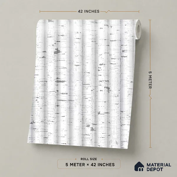 81280-1 | 5 Meter x 42 Inch PVC Patterned Look Wallpaper - 57 Sq. Ft. | Minimum 15% wastage during installation