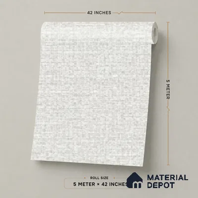 81282-1 | 5 Meter x 42 Inch PVC Plain Look Wallpaper - 57 Sq. Ft. | Minimum 10% wastage during installation