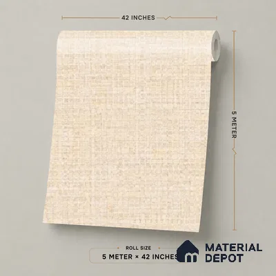 81282-2 | 5 Meter x 42 Inch PVC Plain Look Wallpaper - 57 Sq. Ft. | Minimum 10% wastage during installation