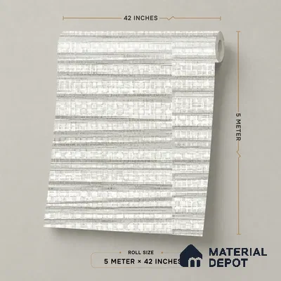 81283-1 | 5 Meter x 42 Inch PVC Patterned Look Wallpaper - 57 Sq. Ft. | Minimum 15% wastage during installation