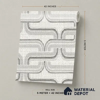 81284-2 | 5 Meter x 42 Inch PVC Patterned Look Wallpaper - 57 Sq. Ft. | Minimum 15% wastage during installation