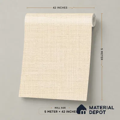 81285-2 | 5 Meter x 42 Inch PVC Plain Look Wallpaper - 57 Sq. Ft. | Minimum 10% wastage during installation