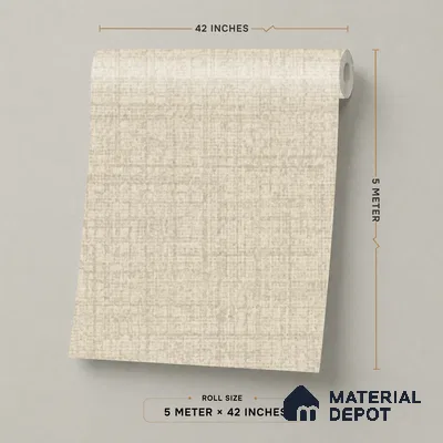 81285-3 | 5 Meter x 42 Inch PVC Plain Look Wallpaper - 57 Sq. Ft. | Minimum 10% wastage during installation