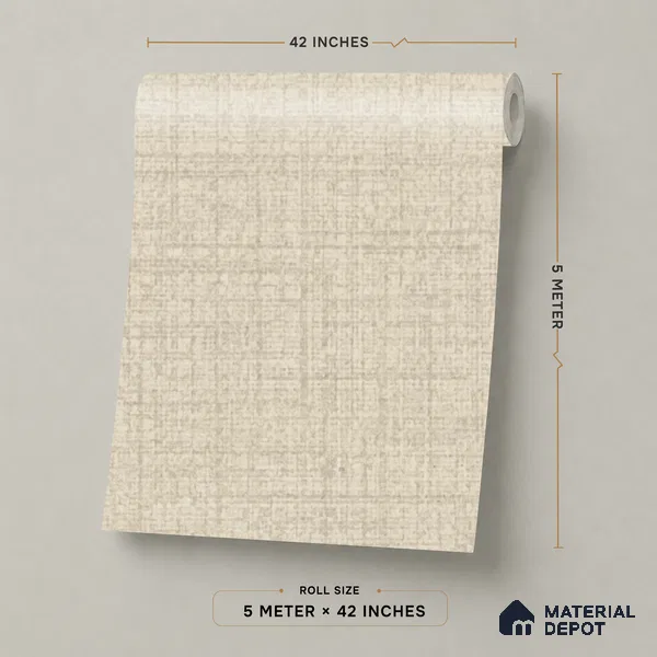 81285-3 | 5 Meter x 42 Inch PVC Plain Look Wallpaper - 57 Sq. Ft. | Minimum 10% wastage during installation