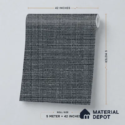 81285-10 | 5 Meter x 42 Inch PVC Plain Look Wallpaper - 57 Sq. Ft. | Minimum 10% wastage during installation