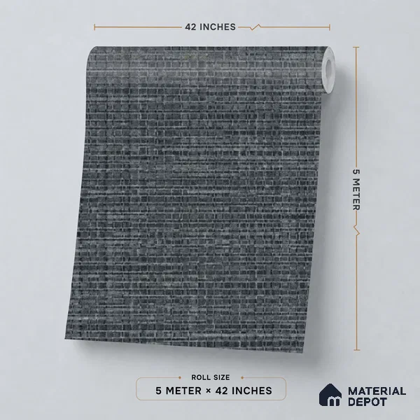 81285-10 | 5 Meter x 42 Inch PVC Plain Look Wallpaper - 57 Sq. Ft. | Minimum 10% wastage during installation