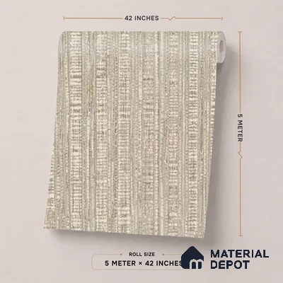 81287-3 | 5 Meter x 42 Inch PVC Texture Look Wallpaper - 57 Sq. Ft. | Minimum 15% wastage during installation