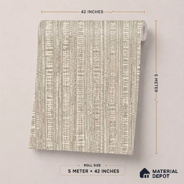 81287-3 | 5 Meter x 42 Inch PVC Texture Look Wallpaper - 57 Sq. Ft. | Minimum 15% wastage during installation