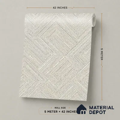 81290-1 | 5 Meter x 42 Inch PVC Patterned Look Wallpaper - 57 Sq. Ft. | Minimum 15% wastage during installation