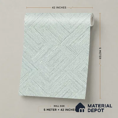 81290-3 | 5 Meter x 42 Inch PVC Patterned Look Wallpaper - 57 Sq. Ft. | Minimum 15% wastage during installation