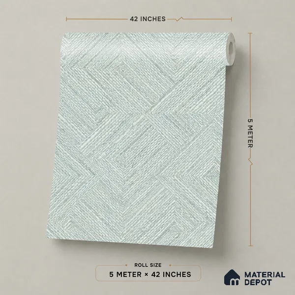 81290-3 | 5 Meter x 42 Inch PVC Patterned Look Wallpaper - 57 Sq. Ft. | Minimum 15% wastage during installation