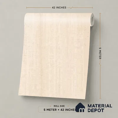 81291-1 | 5 Meter x 42 Inch PVC Texture Look Wallpaper - 57 Sq. Ft. | Minimum 15% wastage during installation