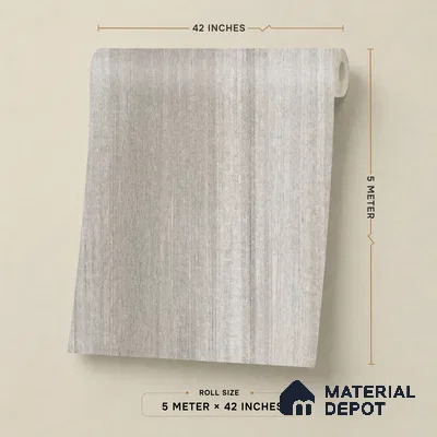 81291-3 | Grey Brushed Streaks PVC Textured Wallpaper - 5 Meter x 42 Inch, 57 Sq. Ft. (Min. 15% Wastage)