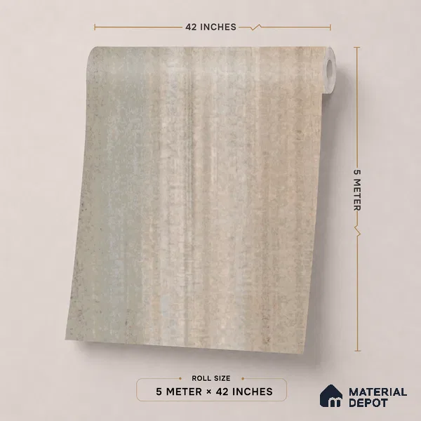 81291-4 | 5 Meter x 42 Inch PVC Texture Look Wallpaper - 57 Sq. Ft. | Minimum 15% wastage during installation