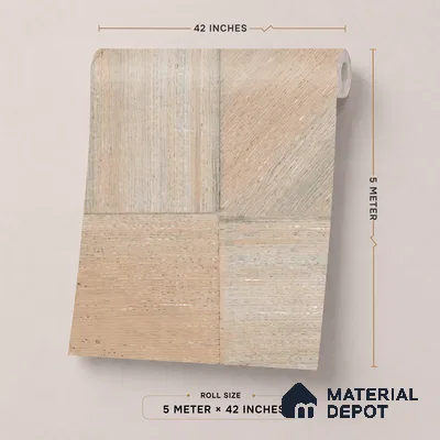 81293-3 | 5 Meter x 42 Inch PVC Geometric Look Wallpaper - 57 Sq. Ft. | Minimum 15% wastage during installation