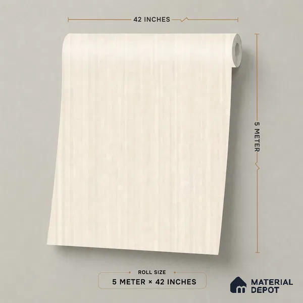 81294-1 | 5 Meter x 42 Inch PVC Patterned Look Wallpaper - 57 Sq. Ft. | Minimum 15% wastage during installation