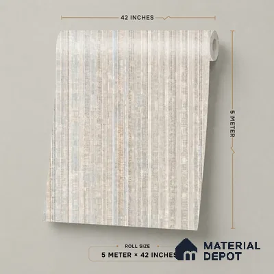 81294-4 | 5 Meter x 42 Inch PVC Patterned Look Wallpaper - 57 Sq. Ft. | Minimum 15% wastage during installation