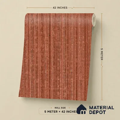 81294-6 | 5 Meter x 42 Inch PVC Patterned Look Wallpaper - 57 Sq. Ft. | Minimum 15% wastage during installation
