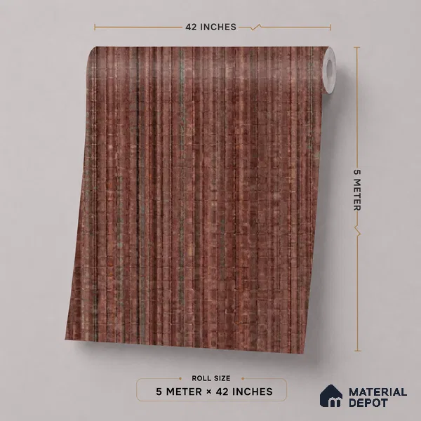 81294-7 | 5 Meter x 42 Inch PVC Patterned Look Wallpaper - 57 Sq. Ft. | Minimum 15% wastage during installation