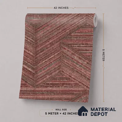 81295-4 | 5 Meter x 42 Inch PVC Patterned Look Wallpaper - 57 Sq. Ft. | Minimum 15% wastage during installation
