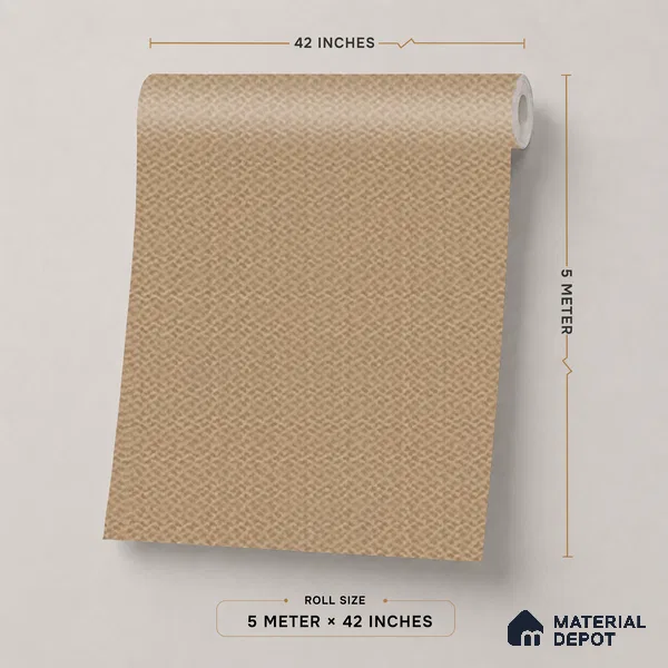 74017-3 | 5 Meter x 42 Inch PVC Plain Look Wallpaper - 57 Sq. Ft. | Minimum 10% wastage during installation