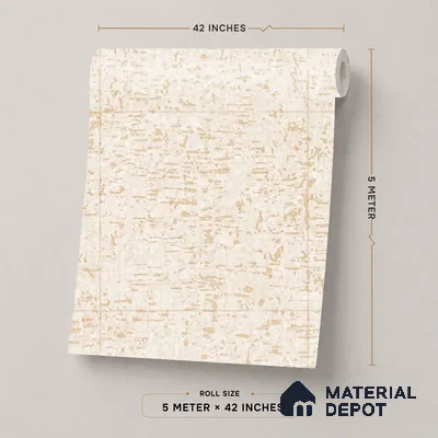 74018-1 | 5 Meter x 42 Inch PVC Texture Look Wallpaper - 57 Sq. Ft. | Minimum 15% wastage during installation