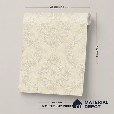 74022-2 | 5 Meter x 42 Inch PVC Patterned Look Wallpaper - 57 Sq. Ft. | Minimum 15% wastage during installation