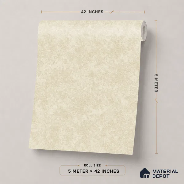 74023-2 | 5 Meter x 42 Inch PVC Texture Look Wallpaper - 57 Sq. Ft. | Minimum 15% wastage during installation