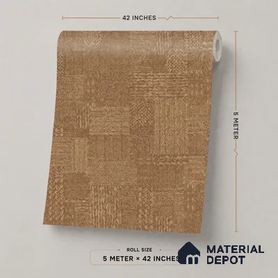74021-3 | 5 Meter x 42 Inch PVC Texture Look Wallpaper - 57 Sq. Ft. | Minimum 15% wastage during installation