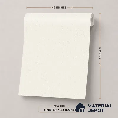 74032-1 | 5 Meter x 42 Inch PVC Plain Look Wallpaper - 57 Sq. Ft. | Minimum 10% wastage during installation