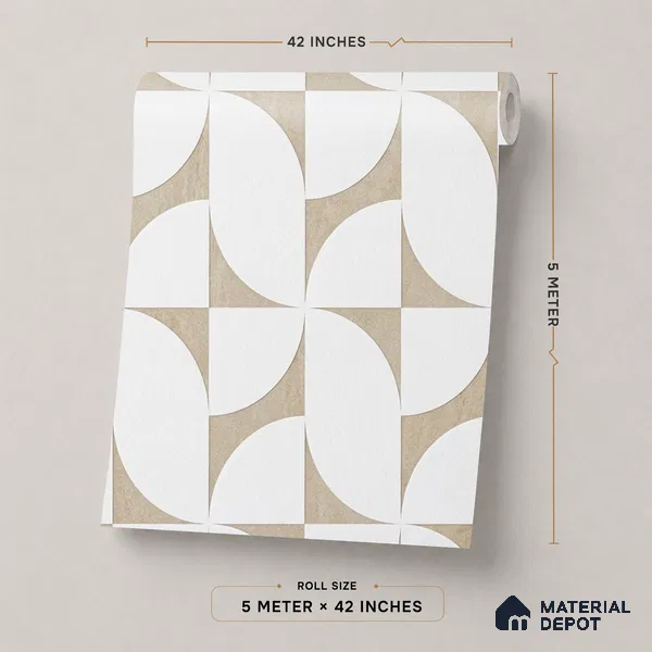 74029-1 | 5 Meter x 42 Inch PVC Patterned Look Wallpaper - 57 Sq. Ft. | Minimum 15% wastage during installation
