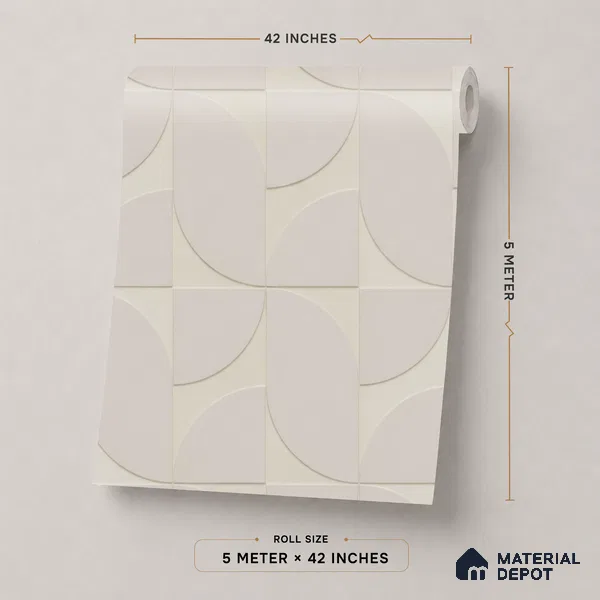 74029-2 | 5 Meter x 42 Inch PVC Patterned Look Wallpaper - 57 Sq. Ft. | Minimum 15% wastage during installation