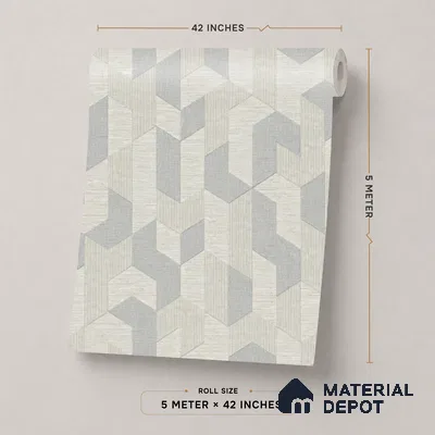 74027-1 | 5 Meter x 42 Inch PVC Patterned Look Wallpaper - 57 Sq. Ft. | Minimum 15% wastage during installation