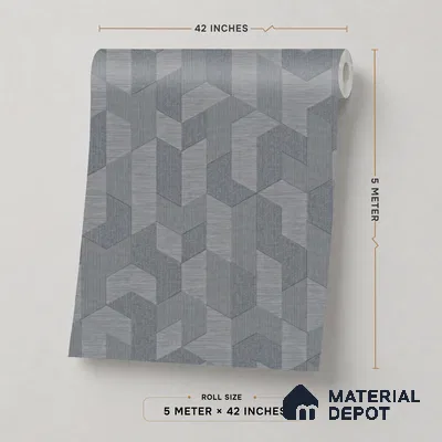 74027-4 | 5 Meter x 42 Inch PVC Patterned Look Wallpaper - 57 Sq. Ft. | Minimum 15% wastage during installation