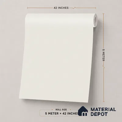74028-1 | 5 Meter x 42 Inch PVC Plain Look Wallpaper - 57 Sq. Ft. | Minimum 10% wastage during installation