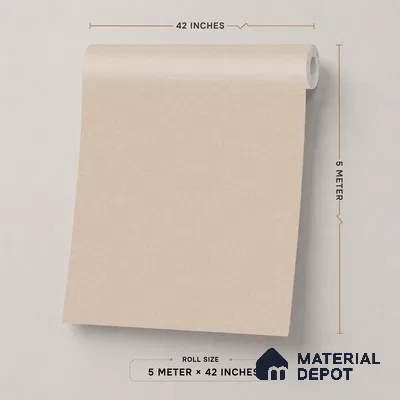 74028-3 | 5 Meter x 42 Inch PVC Plain Look Wallpaper - 57 Sq. Ft. | Minimum 10% wastage during installation