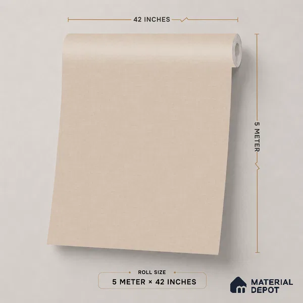 74028-3 | 5 Meter x 42 Inch PVC Plain Look Wallpaper - 57 Sq. Ft. | Minimum 10% wastage during installation