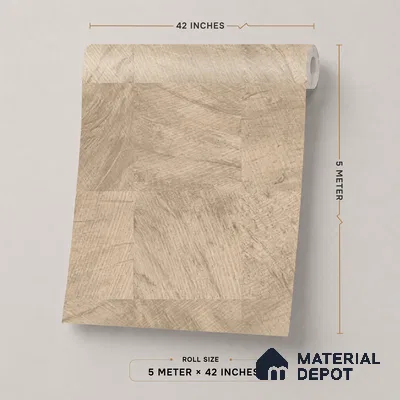 74020-1 | 5 Meter x 42 Inch PVC Texture Look Wallpaper - 57 Sq. Ft. | Minimum 15% wastage during installation