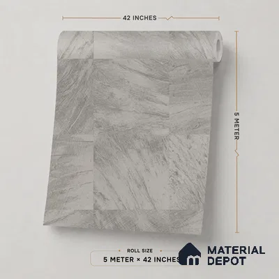 74020-2 | 5 Meter x 42 Inch PVC Texture Look Wallpaper - 57 Sq. Ft. | Minimum 15% wastage during installation