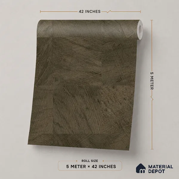 74020-3 | Olive Concrete Wash PVC Textured Wallpaper - 5 Meter x 42 Inch, 57 Sq. Ft. (Min. 15% Wastage)