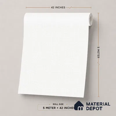 74025-1 | 5 Meter x 42 Inch PVC Plain Look Wallpaper - 57 Sq. Ft. | Minimum 10% wastage during installation