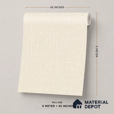 74025-2 | 5 Meter x 42 Inch PVC Plain Look Wallpaper - 57 Sq. Ft. | Minimum 10% wastage during installation