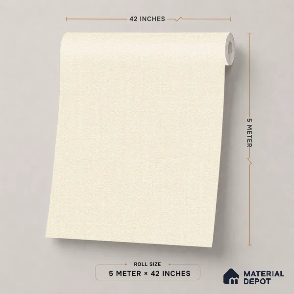 74025-3 | 5 Meter x 42 Inch PVC Plain Look Wallpaper - 57 Sq. Ft. | Minimum 10% wastage during installation