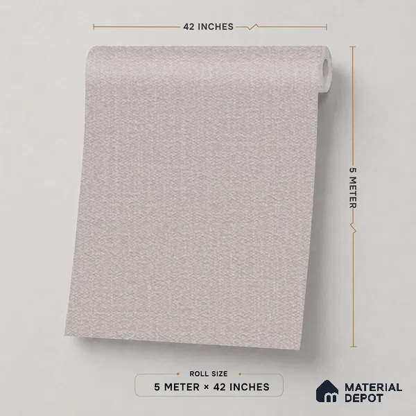 74025-6 | 5 Meter x 42 Inch PVC Plain Look Wallpaper - 57 Sq. Ft. | Minimum 10% wastage during installation