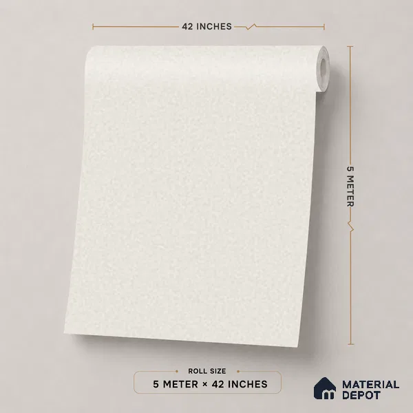 74030-1 | 5 Meter x 42 Inch PVC Plain Look Wallpaper - 57 Sq. Ft. | Minimum 10% wastage during installation