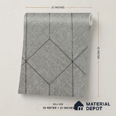 2101 - 5 | 10 Meter x 21 Inches Fabric Look Wallpaper - 57.41 Sq. Ft.