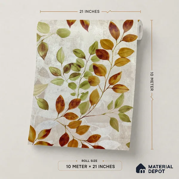 2105 -4 | 10 Meter x 21 Inches Florals Look Wallpaper - 57.41 Sq. Ft.