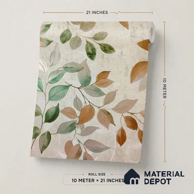 2105 -1 | 10 Meter x 21 Inches Florals Look Wallpaper - 57.41 Sq. Ft.