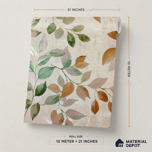 2105 -1 | 10 Meter x 21 Inches Florals Look Wallpaper - 57.41 Sq. Ft.